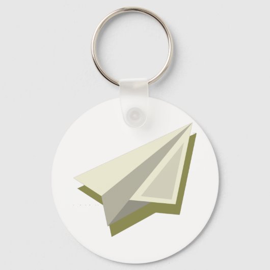Plot Paper Plane Design Sleutelhanger (Voorkant)