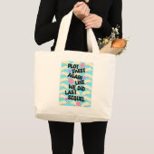 Plot Twist Again Cheeky Book Fun Slogan Grote Tote Bag (Voorkant (product))