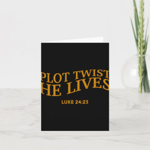 Plot Twist Hij leeft Christelijk Funny Easter God Kaart
