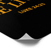 Plot Twist Hij leeft Christelijk Funny Easter God  Poster (Hoek)