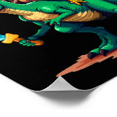 Plot Twist Kalkoen Ridder Dinosaurus T-rex Grappig Poster (Hoek)