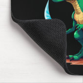 Plot Twist Kalkoen rijdt op Dinosaur T-rex Grappig Muismat (Hoek)