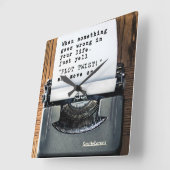 "Plot Twist"-klok Vierkante Klok (Hoek)