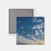 Plot Twist Schattigee Quote Magnet met Skyscape Magneet (Voorkant / Achterkant)