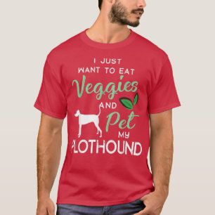 Plothound Grappige Veganistische Hondenliefhebber T-shirt