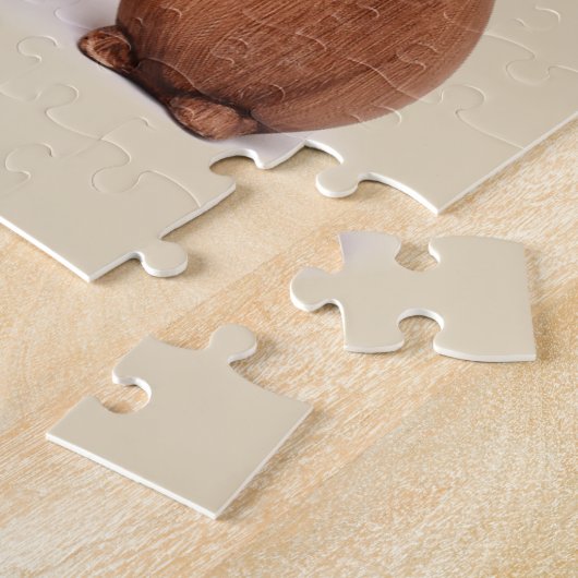 Plotse schattige paaskonijn legpuzzel (Zijkant)