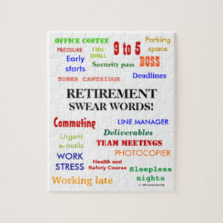 Plotse zweetwoorden! Funny Retirement Joke Legpuzzel
