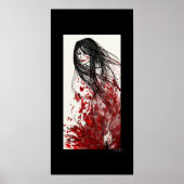 Plotseling: Een Abstract Manga-Poster (GROOT) Poster (Voorkant)