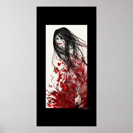 Plotseling: Een Abstract Manga-Poster (GROOT) Poster (Voorkant)