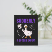 Plotseling een voetbalexpert aankondiging (Staand voorkant)