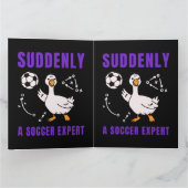 Plotseling een voetbalexpert bedankkaart (Binnen)