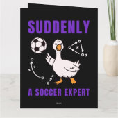 Plotseling een voetbalexpert bedankkaart (Achterkant)