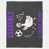 Plotseling een voetbalexpert fleece deken (Voorkant)