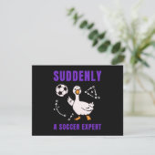 Plotseling een voetbalexpert kaart (Staand voorkant)