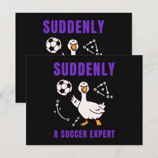 Plotseling een voetbalexpert kaart (Voorkant / Achterkant)
