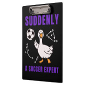 Plotseling een voetbalexpert klembord (Links)