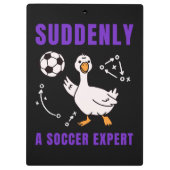 Plotseling een voetbalexpert klembord (Achterkant)