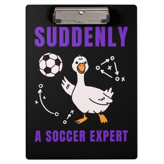 Plotseling een voetbalexpert klembord (Voorkant)