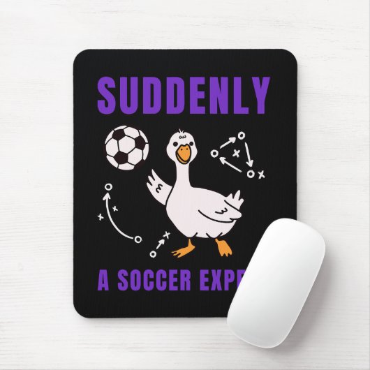 Plotseling een voetbalexpert muismat (Met muis)