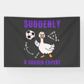 Plotseling een voetbalexpert spandoek (Horizontaal)