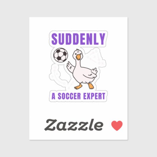 Plotseling een voetbalexpert sticker (Vel)