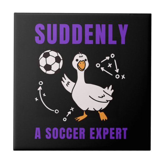 Plotseling een voetbalexpert tegeltje (Voorkant)
