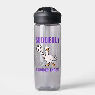 Plotseling een voetbalexpert waterfles