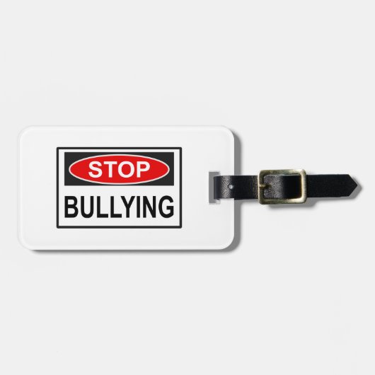 Plotseling stoppen rood bagagelabel (Voorkant horizontaal)