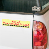 Plotseling stoppen voor torteliers bumpersticker (Op Truck)