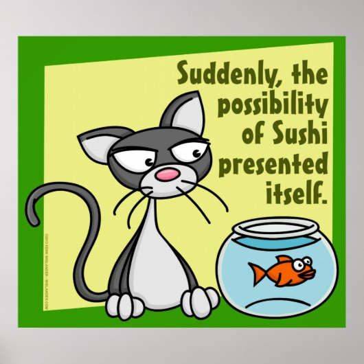 Plotseling Sushi Poster (Voorkant)