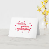 "PLOTSELING WERD JE ALLES VOOR ME" KAART (Gele Bloem)