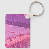 Plotselinge douche boven Ōhashi Bridge en Atake do Sleutelhanger (Achterkant)