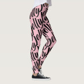 Plotselinge herhaling van het patroon bij roze kal leggings (Rechts)
