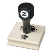 Plotselinge palmboom 	rubberstempel (Stempel)