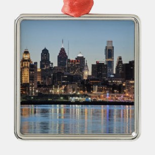 Plotselinge zonsondergang metalen ornament
