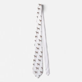 Plott Geometric Pattern Silhouette Pset Stropdas (Voorkant)