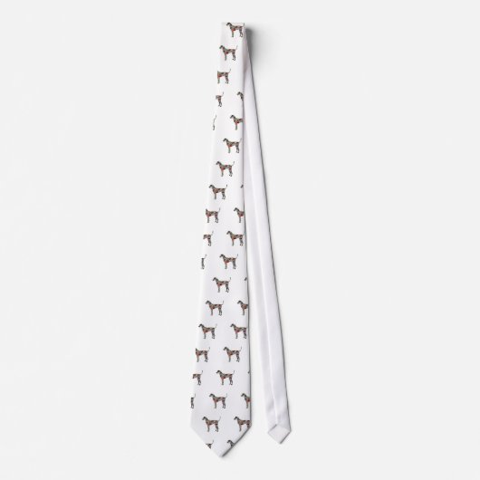 Plott Geometric Pattern Silhouette Pset Stropdas (Voorkant)