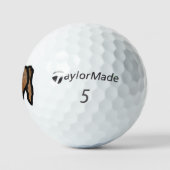 plott head two sided golfballen (Logo)