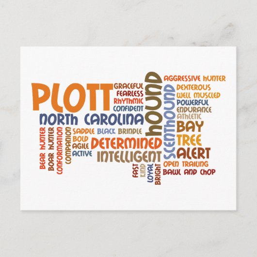 Plott Hound Briefkaart (Voorkant)