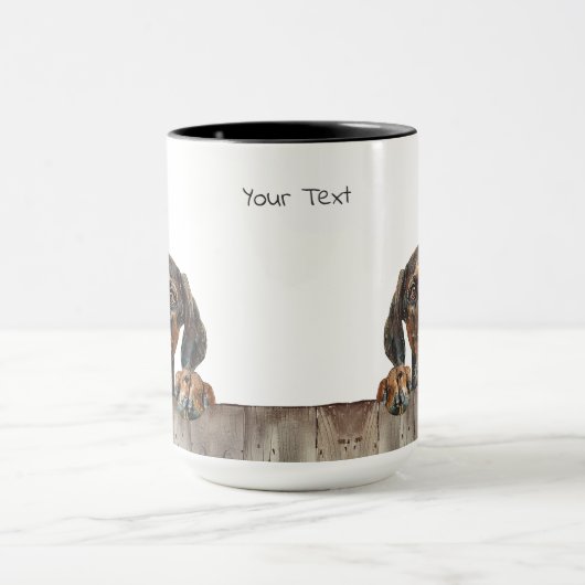 Plott Hound Chien Mug (Centre)