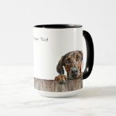 Plott Hound Chien Mug (Devant droit)