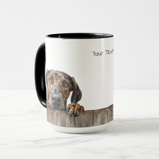 Plott Hound Chien Mug (Devant gauche)
