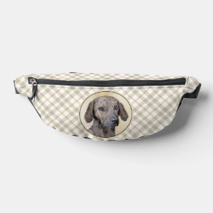 Plott Hound Painting Brindle Schattigee originele  Heuptasje