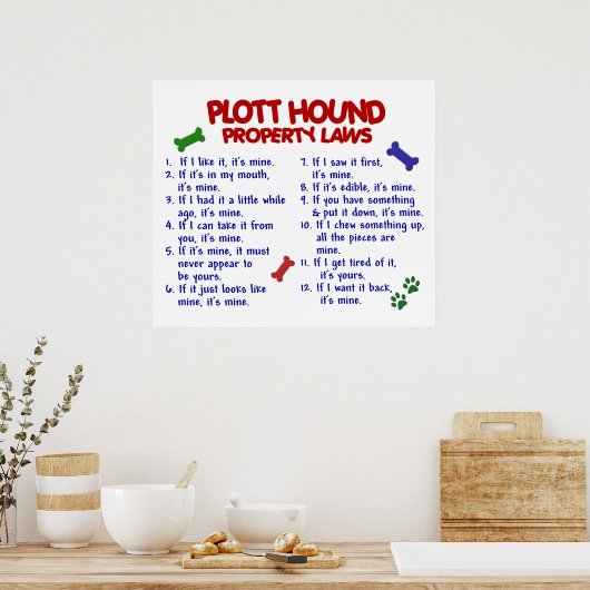 PLOTT HOUND PL2 POSTER (Keuken)
