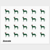 Plott Hound Ronde Sticker (Vel)