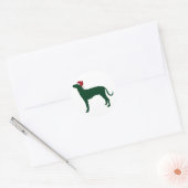 Plott Hound Ronde Sticker (Envelop)