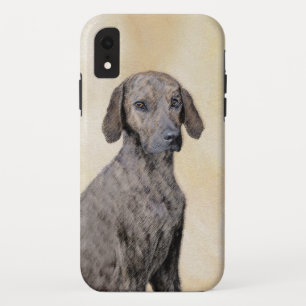 Plott Painting - Cute Original Dog Art iPhone XR Hoesje