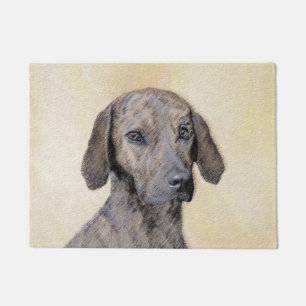 Plott Painting - Cute Original Dog Art Deurmat
