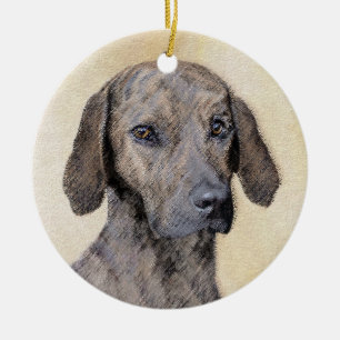 Plott Painting - Cute Original Dog Art Keramisch Ornament