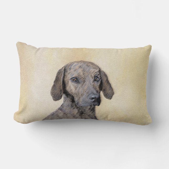 Plott Painting - Cute Original Dog Art Kussen (Voorkant)